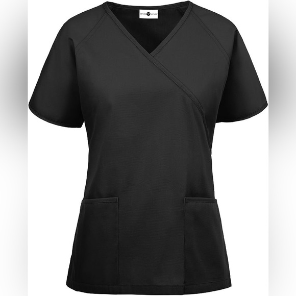 Strictly Scrubs Women’s Classic Scrub Set – Includes Mock Wrap Top and Pant - Picture 2 of 16